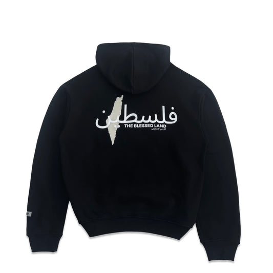 THE BLESSED LAND HOODIE - BLACK