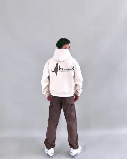 THE BLESSED LAND HOODIE - CREAM