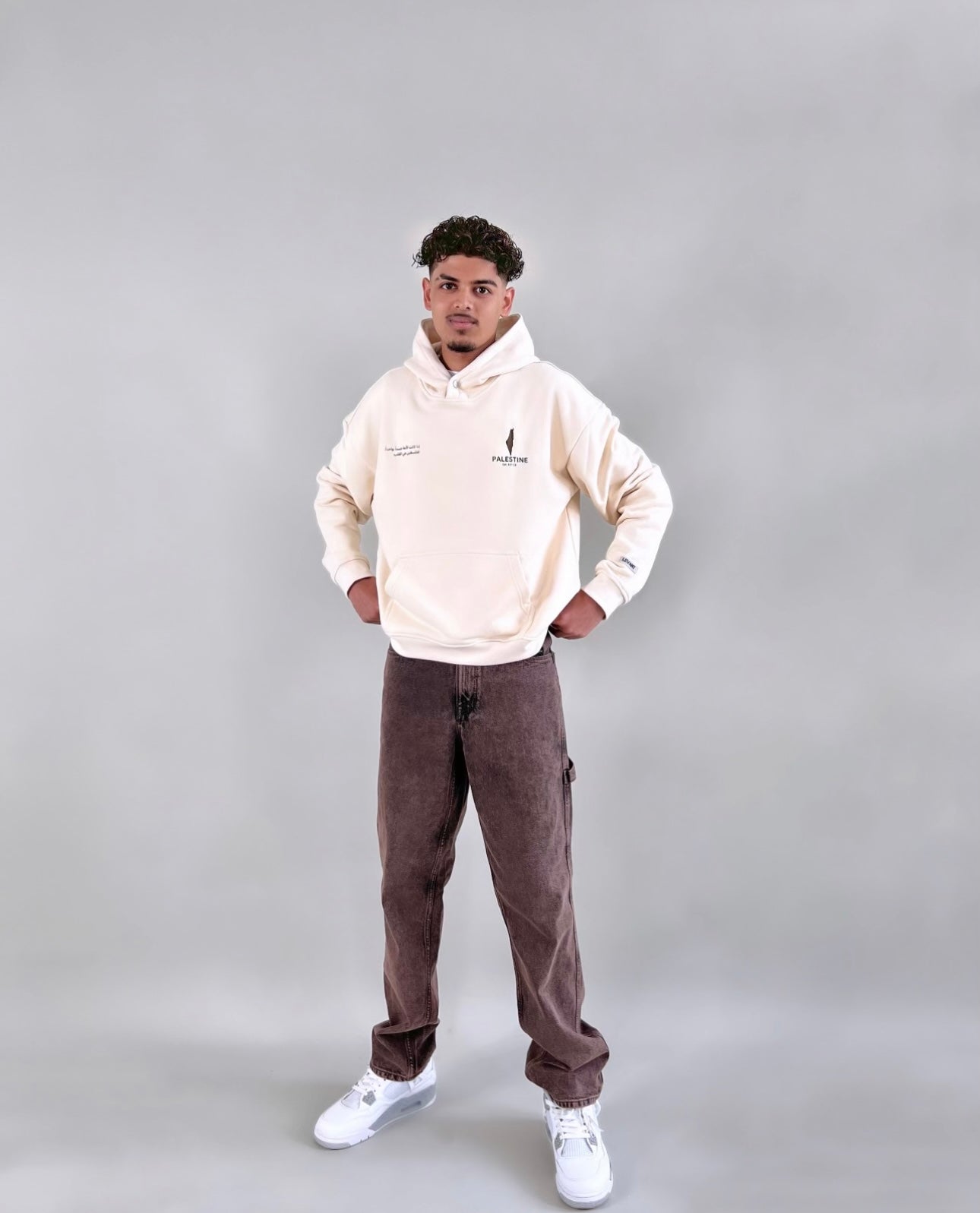 THE BLESSED LAND HOODIE - CREAM